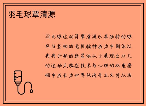 羽毛球覃清源